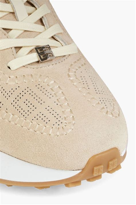 givenchy perforated low sneakers in suede|GIVENCHY Perforated Leather Sneakers for Men .